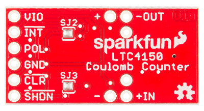 SparkFun LTC4150 Underside - in 3.3V Mode
